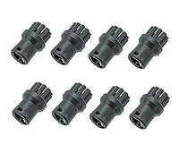 First4spares Round Brush Nozzle Attachment for Karcher Steam Cleaner (Pack of 8)