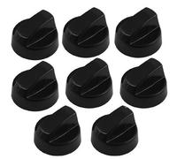 First4spares Universal Black Control Knobs for Ovens, Cookers and Hobs (Pack of 8)