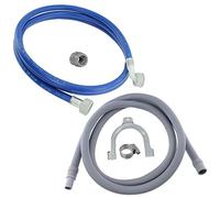 First4spares Universal Fill Water Pipe and Drain Hose Extension Kit for Ariston Dishwashers 2.5m