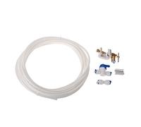 First4Spares Water Supply Pipe Tube + Fridge Connector Kit For Samsung American Style Double Fridge/Refrigerator (1/4" Pipe) & Self Bore Tap Clamp
