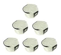 First4Spares Zip Up Cloth Vacuum Cleaner Bags for Numatic Henry, Hettys Charles Vacuum Cleaners - (Multi packs 2-6) (6)