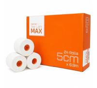 Firstaid4sport 24 x Rolls White Tear Light MAX EAB Tape 5cm x 6.9m - Extra Long Tearable Elastic Adhesive Bandage for Rugby, Joint Support, Compression, Wrist, Thumb & Ankle Taping