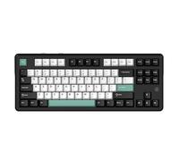 FIRSTBLOOD ONLY GAME. MK87 87-Key Tenkeyless Tri-Mode Mechanical Keyboard, Daydream Linear Switches, Hot-Swappable Gasket Mount, RGB Backlit, Double-Shot PBT Keycaps (Charcoal Black & Blue)