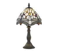 firstchoicelighting Basil - Tiffany Dragon Fly 36cm Table Lamp