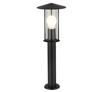 firstchoicelighting Black Outdoor 50cm Post Light, Garden Driveway Bollard Lamp, IP44 Rated, LED Compatible