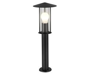 firstchoicelighting Black Outdoor 50cm Post Light, Garden Driveway Bollard Lamp, IP44 Rated, LED Compatible