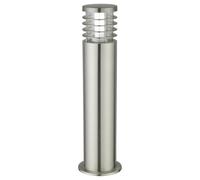 firstchoicelighting Outdoor 50cm Post Light Garden Bollard Lamp Lights Modern Brushed Stainless Steel 50cm Height IP44 Outdoor Garden Driveway Post Light