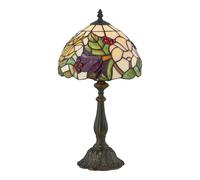 firstchoicelighting Burton - Tiffany Floral 47cm Table Lamp