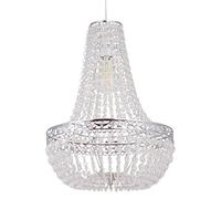 firstchoicelighting Chandelier Style Pendant Light Shade, Modern Acrylic Crystal Ceiling Lightshade, Easy Fit, Height 45 cm Width 36 cm