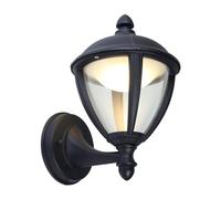 firstchoicelighting Low Energy LED Outdoor Wall Light, Modern IP44 Rated Garden Wall Lamp, 9W Integrated Warm White LED