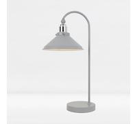 firstchoicelighting Maxwell - Flint Grey Chrome Task Table Lamp
