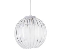firstchoicelighting Modern Ceiling Lightshade Pendant Shade, Clear Acrylic Globe, Diameter 24cm, Easy Fit No Wiring Required