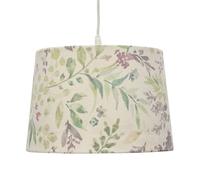 firstchoicelighting Modern Floral Print Shade, Easy Fit Pendant Lightshade or Table Lamp Shade, 28cm Diameter
