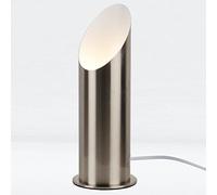 firstchoicelighting Modern Satin Nickel Metal 27cm Table/Floor Light, Standing Lamp Uplighter, Wall Wash Lamp, LED Compatible