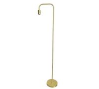 firstchoicelighting Retro Industrial Design Floor Light or Standing Lamp, Satin Brass Finish, Height 151cm, Requires LED Bulb