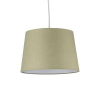 firstchoicelighting Sage Green Fabric Easy Fit Light Shade/Lampshade for Ceiling Light or Table Lamp, 28cm Diameter