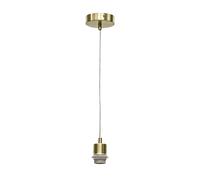 firstchoicelighting Satin Brass Ceiling Light Pendant Lampholder Cable Suspension Kit, LED Compatible, Max Length 100cm