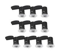 firstchoicelighting Set of 10 Chrome GU10 Fir IP65 Bathroom Recessed Downlights, Ceiling Spots, LED Compatible