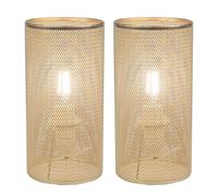 firstchoicelighting Set of 2 Troy - Gold Table Lamps