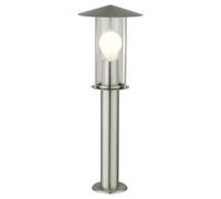 firstchoicelighting Outdoor 50cm Post Light Garden Bollard Lamp Lights Modern Brushed Stainless Steel Height IP44 Driveway