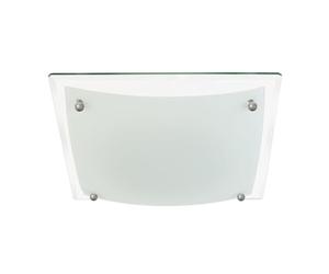 firstchoicelighting Two Tone Glass Flush Ceiling Light, Modern Light Fitting for Hallway or Home, LED Compatible