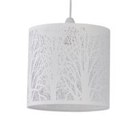 Forest - White Cut Out Pendant Shade First Choice Lighting White One Size