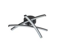 firstchoicelighting Yardley - Black LED Flush Ceiling Lamp