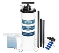 FIRSTINFO 9L Pneumatic Manual Oil Extractor Vacuum Pump Taiwan Patented Oil Changer with Safety Valve 5 Tubes for Engine Oil etc, A1108EUY5