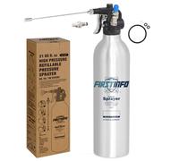 FIRSTINFO A1637 Patented Refillable Brake Cleaner Spray Bottle, 620ml Aluminum Pressure Sprayer, Max Pressure 140psi, Thickened Reusable Aerosol Can, W/Wide Mist Spray Nozzles
