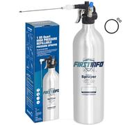FIRSTINFO A1638L Patented Refillable Brake Cleaner Spray Bottle, 1000ml Aluminum Pressure Sprayer, Max Pressure 140psi, Thickened Reusable Aerosol Can, W/Two-Way Nozzle
