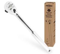 FIRSTINFO F32433D 1/2" Drive Ratchet Handle Wrench 120-Tooth Sealed Head Design | Reversible Stubby Ratchet Handle, Dust Proof Teardrop Enclosed Head