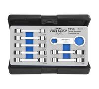 FIRSTINFO F3455 1/2-inch Drive Torque Adapter Set, 12-Point Box End, 9/16,5/8,11/16,3/4,13/16,7/8,15/16,1", SAE, 8-Piece with CR-V Construction | Blow Case