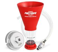 FIRSTINFO F3545TN 64.5mm x 14 flutes Forged Oil Filter Wrench + Engine Oil Funnel Set + Oil Drain Hose for Toyota & Lexus