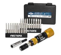FIRSTINFO H51772Y1 | 1/4" | 0.5-6 in-lb | Adjustable Torque Screwdriver | with Quick Release Bit Holder & Screwdriver Bits Set