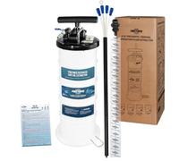 FIRSTINFO Patented 6.5L Pneumatic/Manual Oil Extractor Pump for Automobile Fluids Evacuation w/Extra Storage Tube & Dia. 3.5 x 4.5mm Tube-A1102USY5
