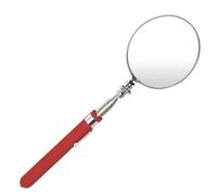 FIRSTINFO Telescoping Inspection Mirror Round, 3.14 inch (80mm) Diameter,12.2" to 18.5" Extended Handle Length