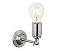 Firstlight 7650BS Indy Single Light Wall Fitting In Brushed Steel Finish
