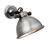 Firstlight Mantis Single Light Wall Fitting In Antique Silver Finish