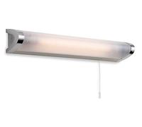 Firstlight Products Amari Switched Wall Light, T5, Chrome with Polycarbonate Diffuser