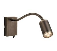Netlighting Orion Led 3 Light Flexi Indoor Wall Spotlight (Switched) Bronze