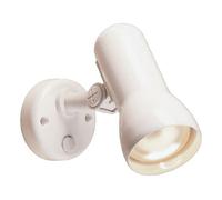 Firstlight Products Switched Polar Single Spot Light, Metal, E27 (Edison Screw), 60 W, White