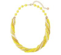 Firstmeet Bohemian Seed Bead Layered Necklace - Adjustable Summer Vacation Jewelry, Glass, No Gemstone