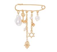 Firstmeet Boho Brooch Safety Pins Multifunctional Clip for Clothes, Jeans, Sweaters Summer Accessories for Women, Zinc, no gemstone