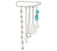 Firstmeet Boho Brooch Safety Pins Multifunctional Clip for Clothes, Jeans, Sweaters Summer Accessories for Women, Zinc, no gemstone
