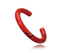 Firstmeet Bold Open Cuff Acrylic Bangle - Oversized Statement Bracelet for Edgy Style, L, Acrylic, no gemstone