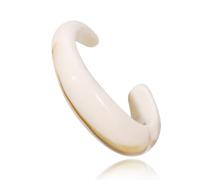 Firstmeet Chunky Bold Open Cuff Acrylic Bangle - Oversized Wrist Statement Bracelet for Edgy Style, L, Acrylic, no gemstone