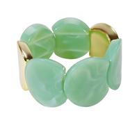 Firstmeet Chunky Heart Acrylic Stretch Cuff Bracelet - Architectural Minimalist Comfort Jewelry for Women, L, Acrylic, no gemstone