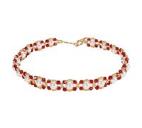 Firstmeet Gorgeous Handmade Glass Beads Choker Necklace Vintage Bohemian Court-style necklace, Glass, No Gemstone