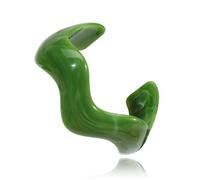Firstmeet Irregular Bold Open Cuff Acrylic Bangle - Oversized Statement Bracelet for Edgy Style, L, Acrylic, no gemstone