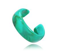 Firstmeet Wide Bold Open Cuff Acrylic Bangle - Oversized Statement Bracelet for Edgy Style, L, Acrylic, no gemstone